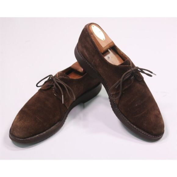 Salvatore Ferragamo Brown Suede Leather Oxford Leather Dress Shoes 8.5 D main image 6